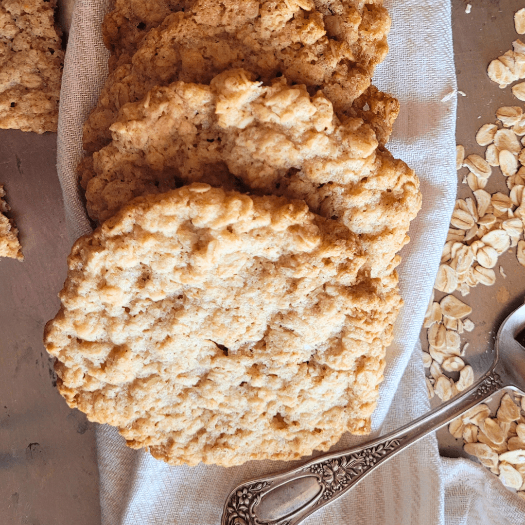 Schwedische Haferkekse mit Sauerteig