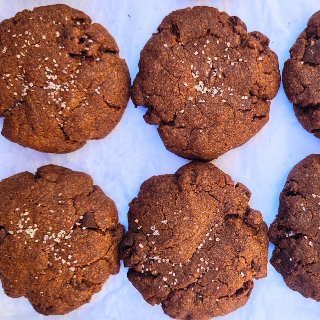 chocolate cookies with sourdough