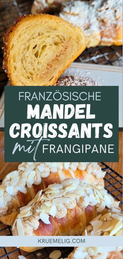 Französische Mandelcroissants mit knuspriger Frangipane