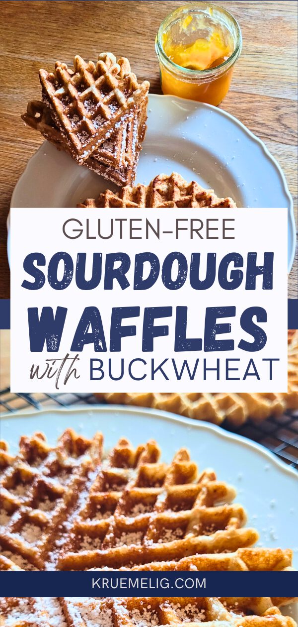 Gluten-free Sourdough Buckwheat Waffles Overnight