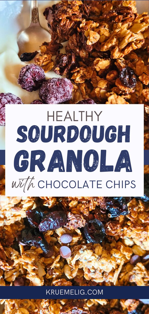 Chocolate granola with sourdough: make your own healthy crunchy muesli