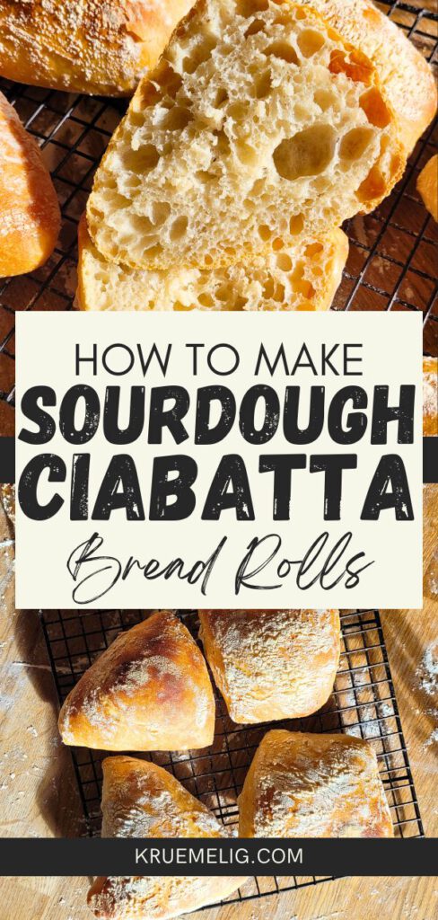 How to make Sourdough Ciabatta Rolls