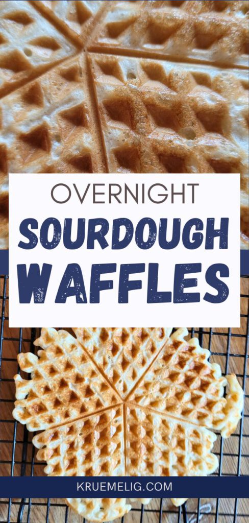 Soft waffles with sourdough