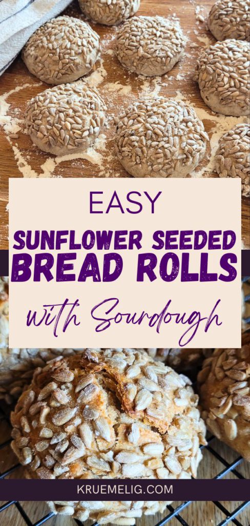 Sunflower Seeded Sourdough Bread Rolle