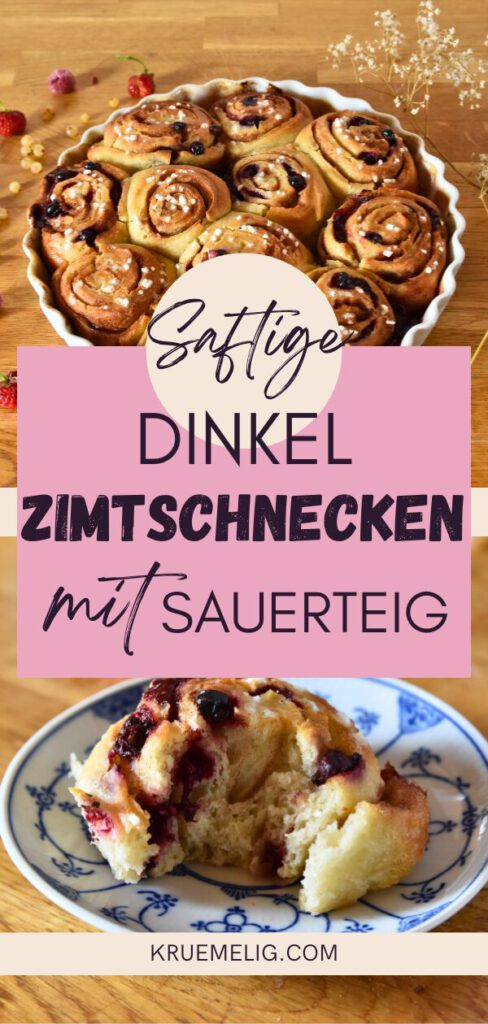 Dinkel Sauerteig Zimtschnecken