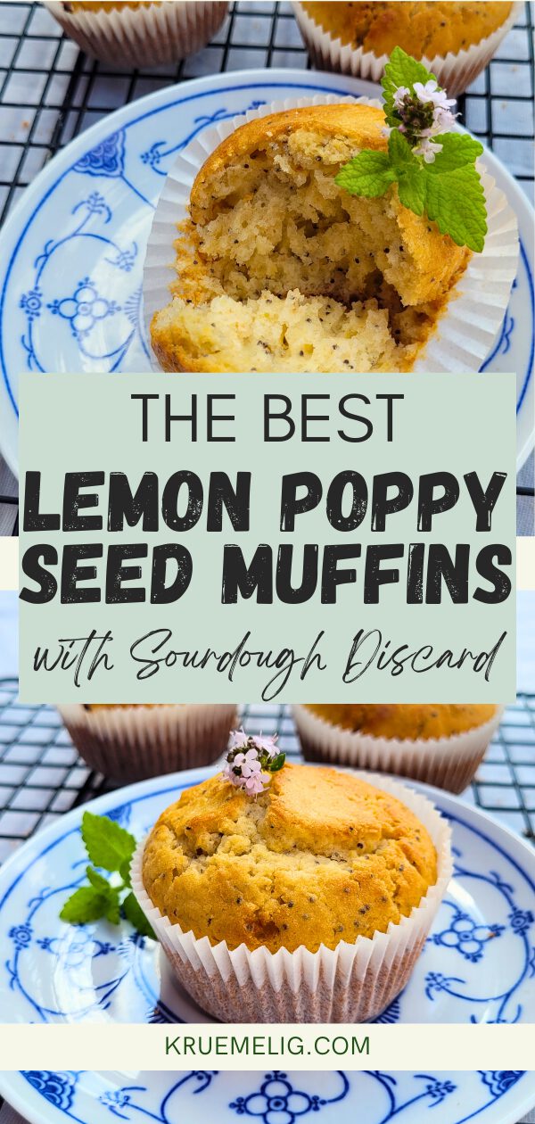 Sourdough Lemon Poppy Seed Muffins