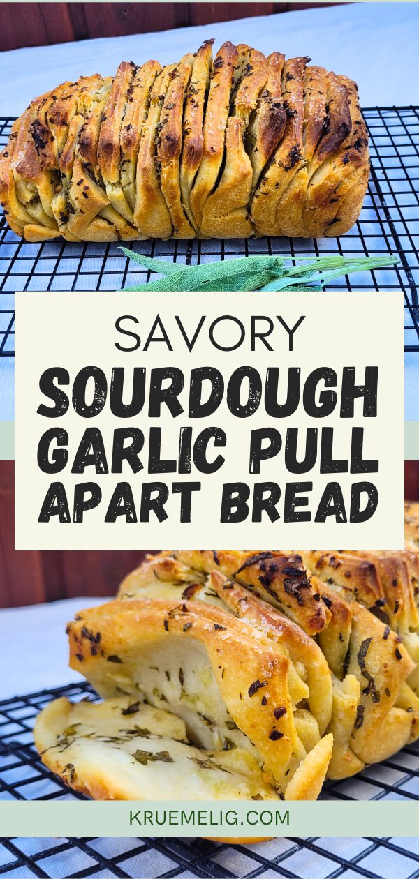 Pull apart bread with herb butter