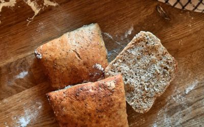 Easy Chia Seed Spelt Rolls with Sourdough