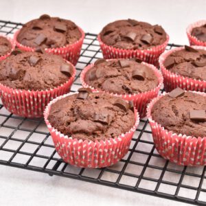 Schoko Banane Muffins mit Sauerteig