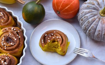 Pumpkin Cinnamon Rolls with Sourdough | Soft, Fluffy Perfect for Fall!