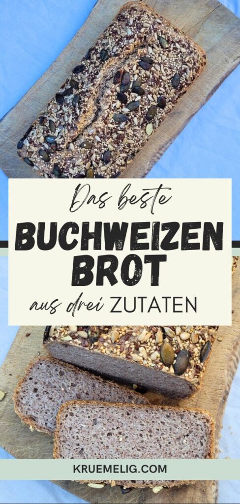 Buchweizenbrot aus drei Zutaten