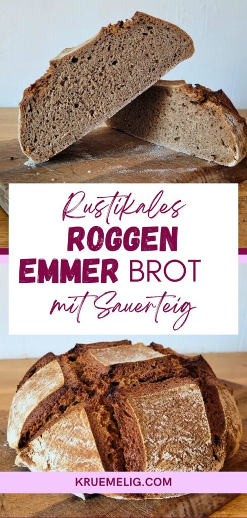 Rustikales Roggen Emmer Brot